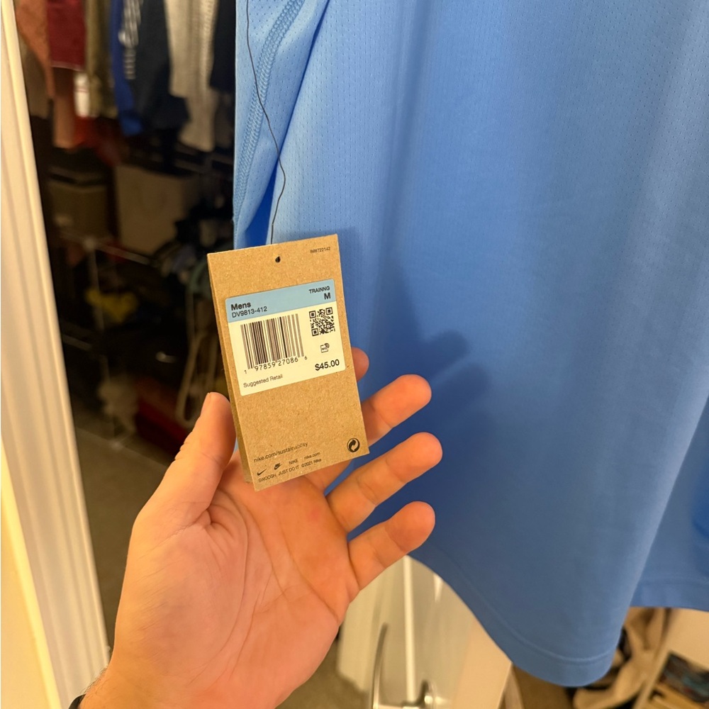 Nike Light Blue and Purple Dri-Fit Tank Tops - Picture 4 of 10